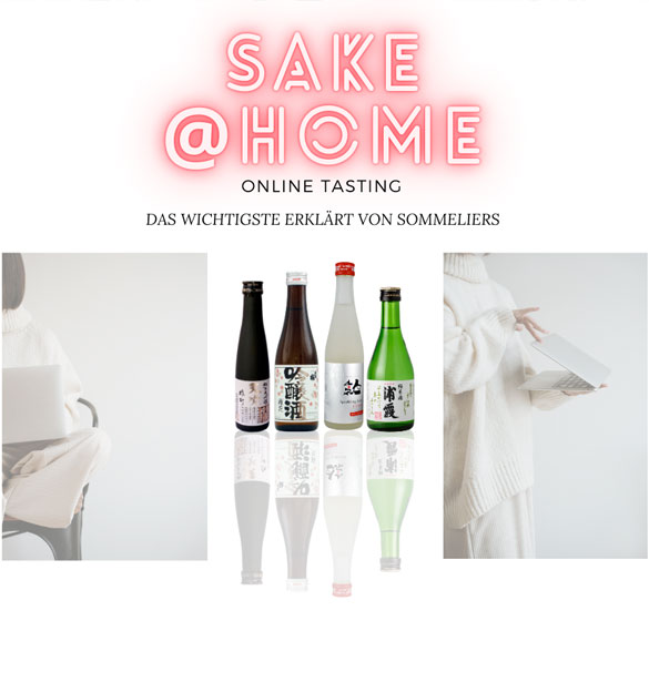  Sake for Beginners - Sake set including online tasting at a special price
