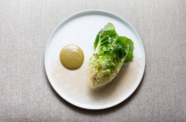  Romanasalat - Romanasalat, Mairitterlinge, Holunderkapern, Kapernsauce
Koch: Andreas Döllerer
Restaurant: Döllerer´s Genusswelten
